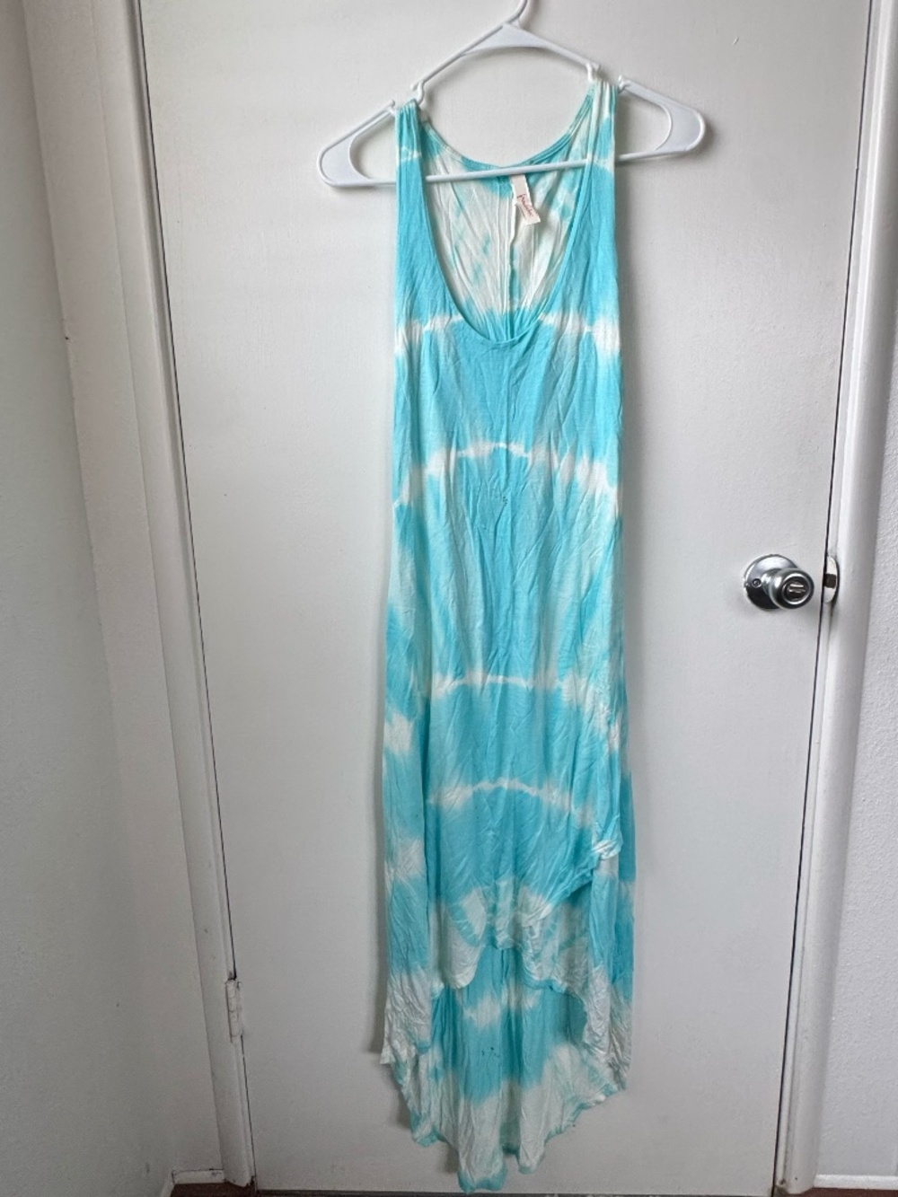Light blue tie-dye dress Few small rust stains as shown in photos
